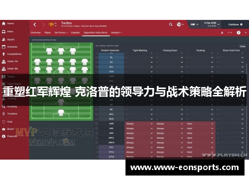 重塑红军辉煌 克洛普的领导力与战术策略全解析
